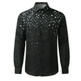 thumbnail image 3 of EIMELI Hommes Été Chemise à Revers Imprimé Bouton vers le Bas Cardigan Chemises, 3 of 6