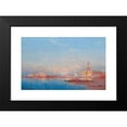 thumbnail image 2 of Henri Duvieux 18x12 Black Modern Framed Museum Art Print Titled - A Trading Vessel on the Venetian Lagoon, 2 of 5