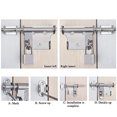 thumbnail image 2 of Pestillo de puerta corredizo de acero inoxidable para puertas exteriores, cerradura resistente de alta calidad con orificio para candado que garantiza una seguridad a prueba de óxido, 2 of 5