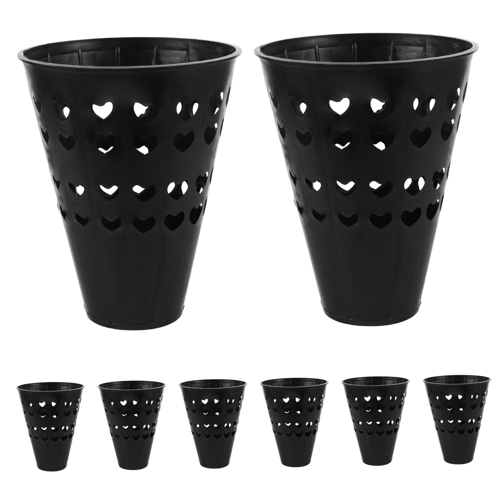 RENACLIPY Black Plastic Bouquet Holders for Floral Arrangements, Table Display and Packaging Accessories