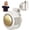 White, variant on Portable Clip-On Fan, Mini USB Rechargeable 360° Rotatable Fan, 3-Speed Silent Mini Bladeless Fans