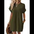 thumbnail image 1 of Vestidos de Verano para Mujer, Moda 2025, Minivestido de Corta, Verde , Talla XL, 1 of 9