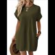 thumbnail image 1 of Vestidos de Verano para Mujer, Moda 2025, Minivestido de Corta, Verde , Talla L, 1 of 9