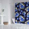 thumbnail image 2 of Pioneer Flower Floral Print Pattern Shower Curtain 84"x72", Bathroom Decorative Shower Curtain Set with 12 Hooks, Waterproof Washable, 2 of 6