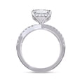 thumbnail image 4 of IGI Certified Lab Grown Diamond Engagement Ring | Center 7.5MM Princess Split Shank Hidden Halo Solitaire Wedding Rings For Women In 14k Solid White Gold | F-G, VS-SI Quality (2.70 Ctw) Ring Size-6, 4 of 7