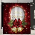 thumbnail image 2 of Santa Claus Christmas Snowman Shower Curtain Set Bath Mats Rugs For Bathroom Decor, 2 of 3