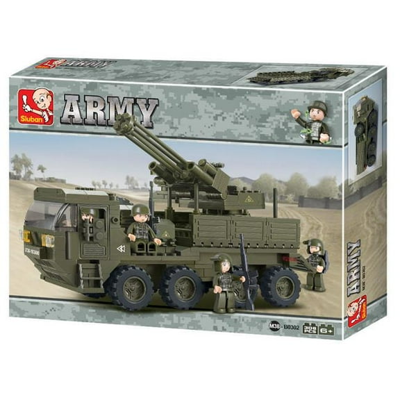 Heavy Anti-Aircraft Transport Building Brick Kit (306 Pcs)