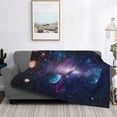 thumbnail image 2 of Fotbe Planets Stars And Galaxies1 Manta de Franela con Estampado, Manta Ultrasuave para Cama, Sofá, Auto, Hipoalergénica y Antibolitas-50"x40", 2 of 6
