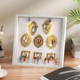 thumbnail image 2 of Mini Golden Frame Silhouette Box Improved Shadow Box Frame Kit With Golden Miniature Figure Celebrat, 2 of 4