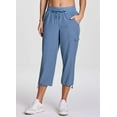 thumbnail image 3 of RBX Active Women's Relaxed Lightweight Woven Cargo Capri Pant, 3 of 11
