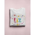 thumbnail image 3 of Colorful Name "liz". Sweatshirt Women -Image by Shutterstock, Female 5X-Large, 3 of 4