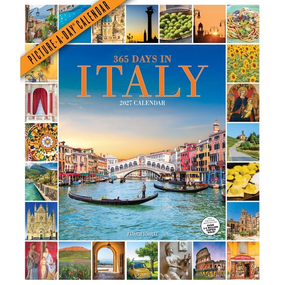 365 Days in Italy Picture-A-Day(r) Wall Calendar 2027: A Year-Long Italian Vacation, (Paperback)