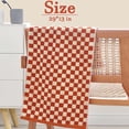 thumbnail image 3 of Nvzi Juego de 4 toallas de baño a cuadros, toallas decorativas suaves para baño, spa, playa, 13 x 29 pulgadas, 4 colores, 3 of 4