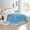 Light Blue, variant on Elegant Comfort Corduroy Sherpa Reversible Blanket, Medium Weight, Micro-Suede, Corduroy Striped Pattern, King, Purple