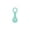 A001- Cyan, variant on Dog Leash with Poop Bag Holder,Silicone Dog Poop Bag Dispenser for Leash,Pet Walking Accessories for Dog Owners,1 Pack