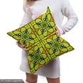 thumbnail image 5 of Mosaic Fabric by the Yard, Portuguese Azulejo Ceramic Style Traditional Ethnic Themed Repetition, Upholstery Fabric for Dining Chairs Home Decor Accents, Apple Green Marigold Blue by Ambesonne, 5 of 5