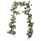thumbnail image 4 of Decoración de vid de fruta de limón con hoja de rosa de eucalipto para el hogar (195 cm), 4 of 5