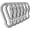 5cm 6-Pack Silver, variant on Black & Silver Heavy Duty Bushcraft Locking Thumb Screw Closure Zinc-Galvanized Steel Carabiner Spring Snap Clip Link Hooks 200-400lb Load. 6 & 12 Packs