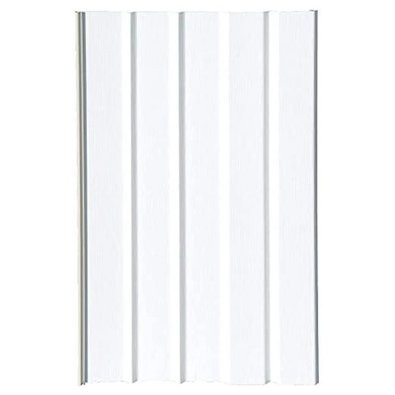 Mobile Home Skirting Vinyl Panels - 16" x 35" White Underpinning - Pack of 10 - Interlocking Solid Vinyl Skirting for Mobile Homes & Manufactured Housing