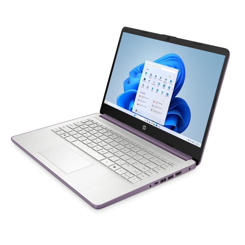 HP 14" HD Touchscreen Laptop with Copilot Intel N150 4GB RAM 128GB SSD Winter Lavender + HP Wireless Mouse + One Year M365 Subscription