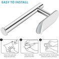 thumbnail image 6 of RUseeN Toilet Paper Holder Self Adhesive, Premium Stainless Steel Rustproof Adhesive Toilet Roll Holder no Drilling for Bathroom, Kitchen, Washroom (2 Pack, Sliver), 6 of 7