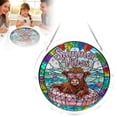 thumbnail image 2 of Beforeyayn Acrylic Puzzles Suncatcher, 83 pieces stained glass acrylic puzzle song decoration, great for women men mom birthday gift, window hanging home decor., 2 of 6