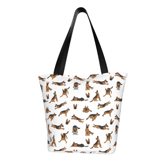 Disketp German Shepherd Dog for Women’s Casual Shoulder Tote Bag Cross-body Handbags for Shopping, Travel and Daily Use
