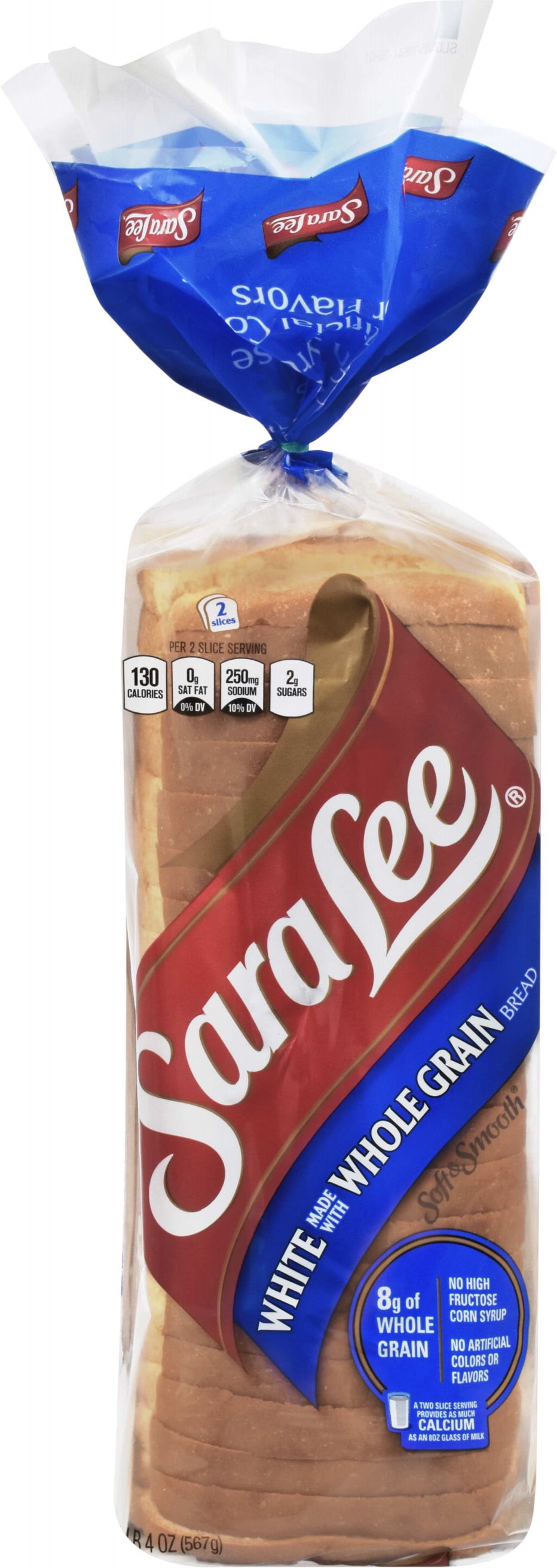 Sara Lee Soft & Smooth Whole Grain White Bread 20 Oz - Walmart.com