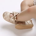 thumbnail image 4 of nvzhuang Infant Baby Girls  Shoes, Bowknot Non-Slip Adorable Shine Surface Baby Booties, 4 of 9