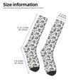 thumbnail image 5 of Balery Funny Excavator Printed Novelty Socks Men's Women's Crew Socks Sports Socks Knee High Socks Cotton Socks Quirky and Cool Socks, 5 of 9