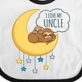 thumbnail image 4 of Inktastic I Love My Uncle Boys or Girls Baby Bib, 4 of 4