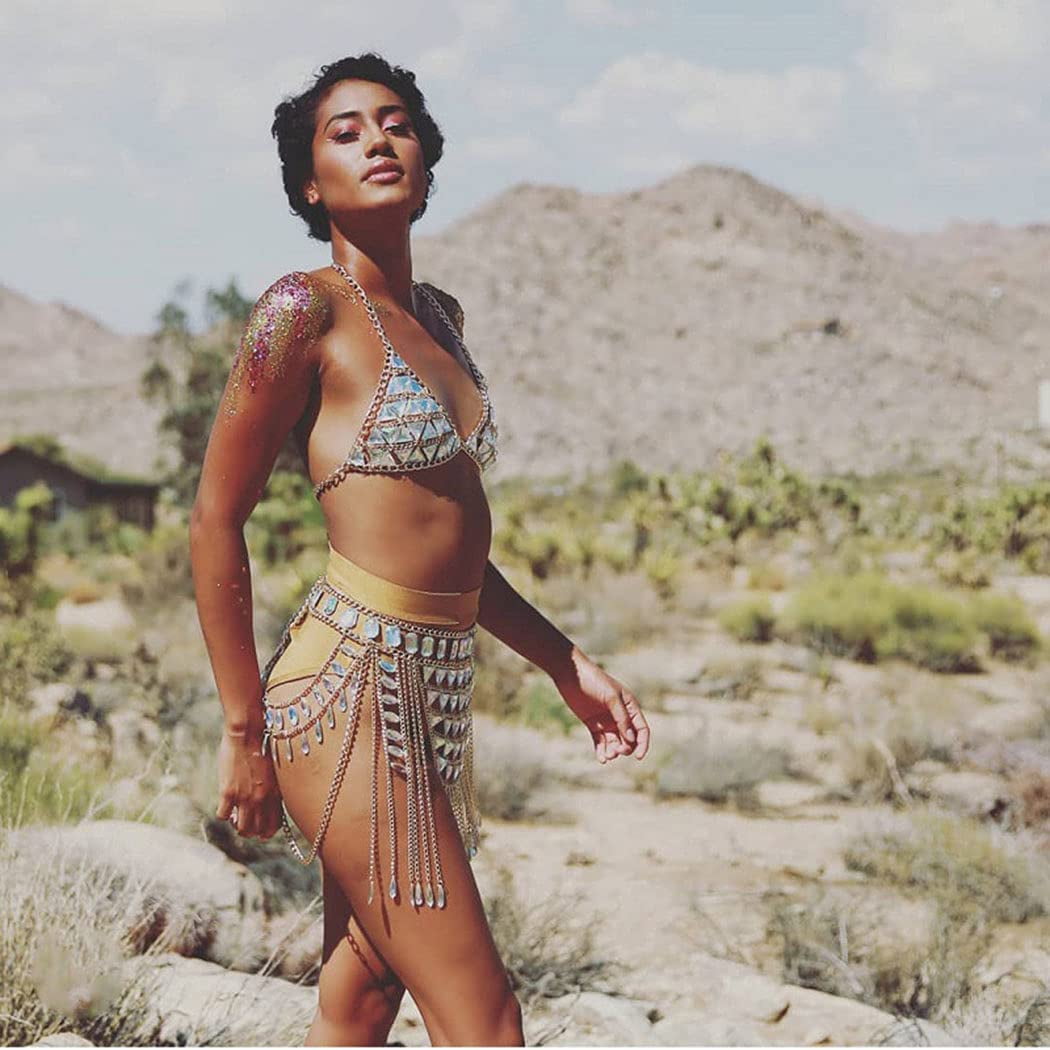 chain bralette festival