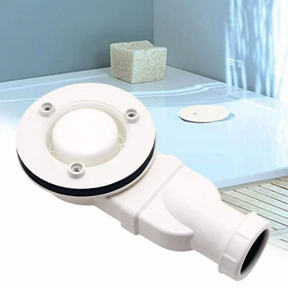 Low Profile Shower Base Drain Shower Tray White Without Lid