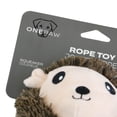 thumbnail image 3 of One Paw, Hedgehog Rope Dog Toy with Squeaker and Durable Stitching, 3 of 7