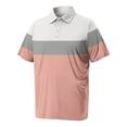 thumbnail image 5 of Trgacdwlo XL-8XL Color Block Mens Polo Shirt Big and Tall Short Sleeve Athletic Shirts for Men Lightweight Mens Golf Polo Shirt, 5 of 7