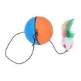 thumbnail image 2 of Interactive Cat Ball Toys, Electric 360 Degree Self Rotation Ball with Feather Stick Toy for Cats, 2 of 7