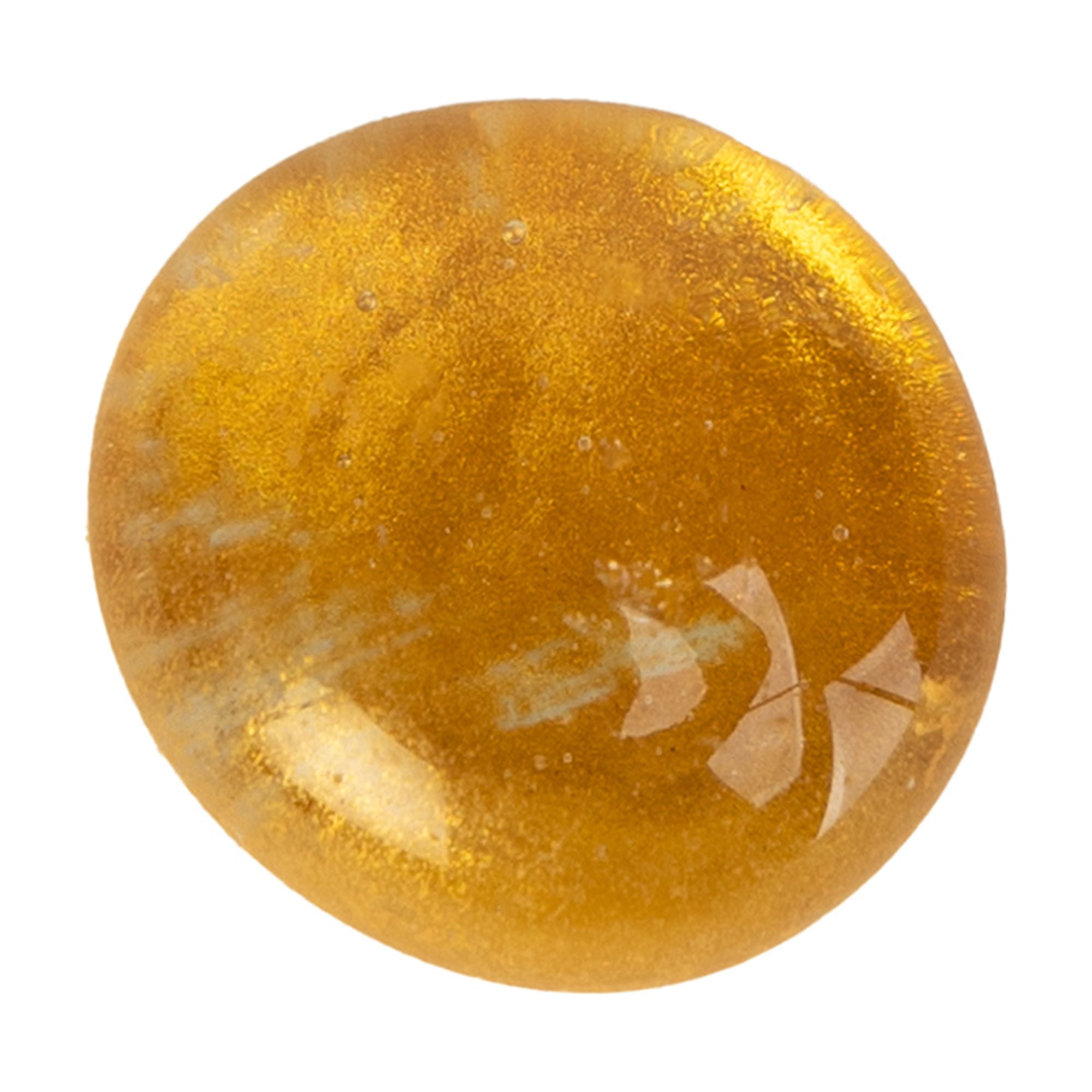 (6 pack) Gold Matte Metal Glass Gems 12 oz.