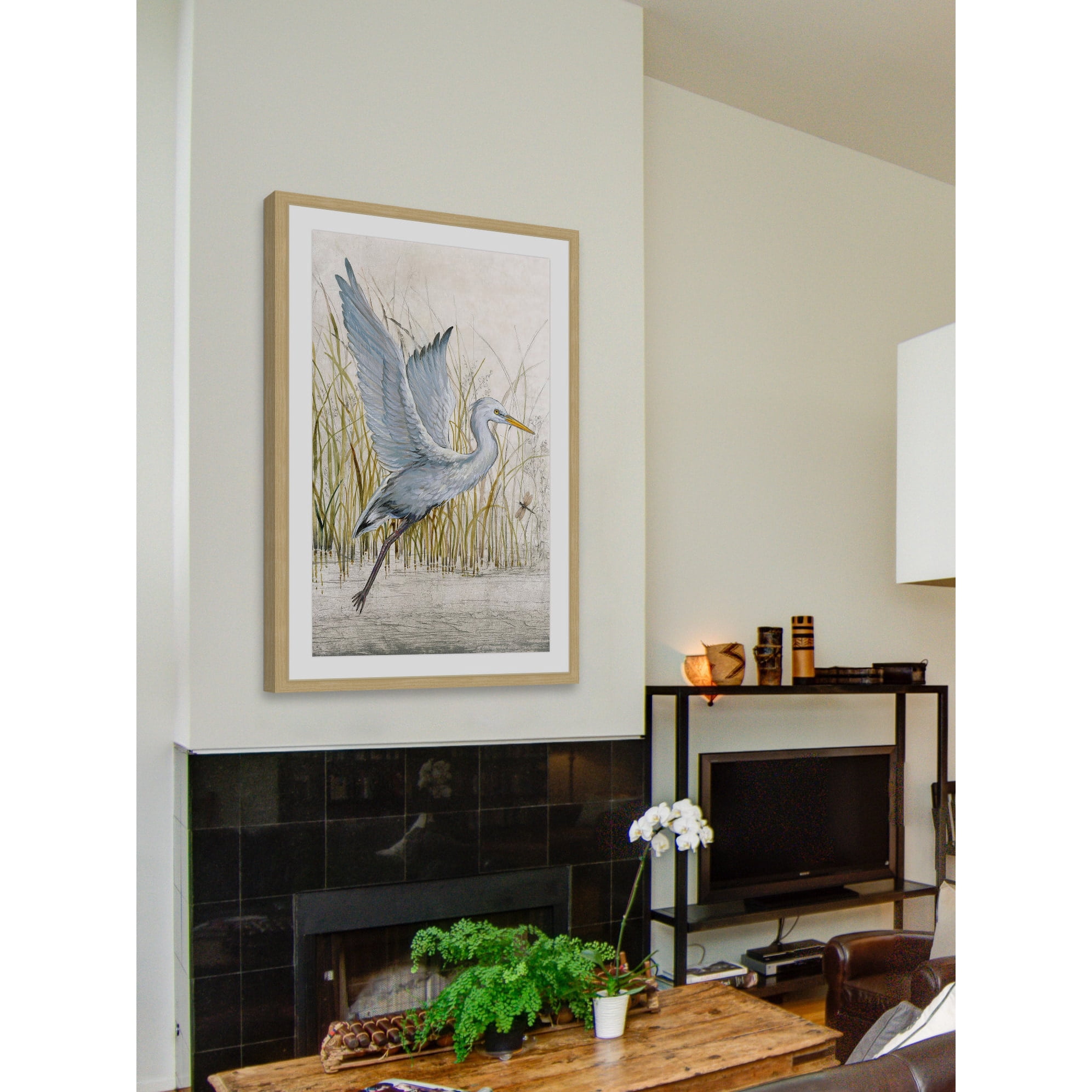 Marmont Hill "Heron Sanctuary I" Framed Painting Print