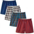 thumbnail image 2 of Fruit of the Loom Men's Premium Woven Boxer 4 Pack, 2 of 2