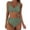 !Green, variant on TEVEQ Retro Wrap High Waist Bikini Swimsuit Print Tow Swim Suits for Women 2025 2 Piece Tankini Swimsuits for Women Tummy Control 2 Piece Swimsuit for Women High Waisted Modest Swimsuits for Women
