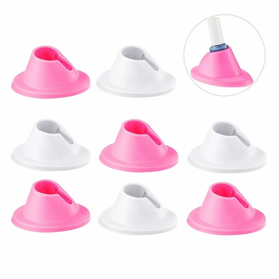 ACDANC 8Pcs Nail Polish Bottle Holder Rubber Nail Polish Drip Polish Holder Organizer Manicure Tools for Home Beauty Shop