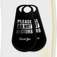 thumbnail image 5 of Do Not Disturb Sign 2 Pack Executive Quality Door Hanger | Eco Leather Hotel Style DND, 5 of 6