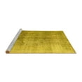 thumbnail image 2 of Ahgly Company Machine Washable Indoor Square Persian Yellow Traditional Area Rugs, 3' Square, 2 of 4