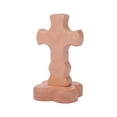 thumbnail image 2 of Adorno de cruz de madera, Crucifijo de cruz de madera, Cruz de madera de pie, Regalos para Estilo B, 2 of 9