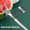 thumbnail image 3 of 2 in 1 Watermelon Slicer & Cutter-Stainless Steel Fruit Cutting Fork Melon Cube Cutting Tool for Kitchen Gadget, 3 of 5
