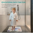 thumbnail image 3 of Navaris Non-Slip Square Shower Mat - Anti-Slip with Suction Cups - Ocean-Themed Design Ideal for Children's Bath Time - In Shower Tray Mats - Fits Inside Most Showers (53 x 53 cm), 3 of 7