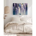 thumbnail image 3 of Purple Lavender Wall Art for Living Room,Canvas Picture Wall Decor for Bathroom Bedroom,Butterfly Flower Abstract Brush Artwork Painting Artwork for Office Kitchen Hallway Dining Room Decor 12"x16", 3 of 8