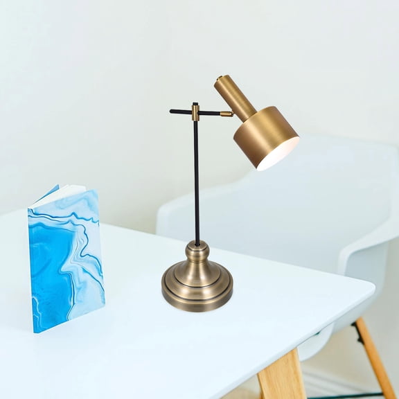 AURARMLET Golden Iron Round Lamp Base for Home Decor, Stylish Design, Metal, 1 Pack