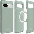 thumbnail image 1 of Étui de Téléphone pour Google Pixel 7a, TUDIA [MergeGrip] [Compatible MagSafe] de Qualité Militaire à Double Couche, Robuste [Aimant Intégré] Étui de Téléphone (Lys Vert), 1 of 7