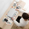 thumbnail image 3 of Experience Comfort and Control with Abstract Art Large Desk Mat | Non-Slip Rubber Base | Waterproof | Boho Leaves Design | Fits Office Laptop | 31.5 X 11.8 Inch, 3 of 7